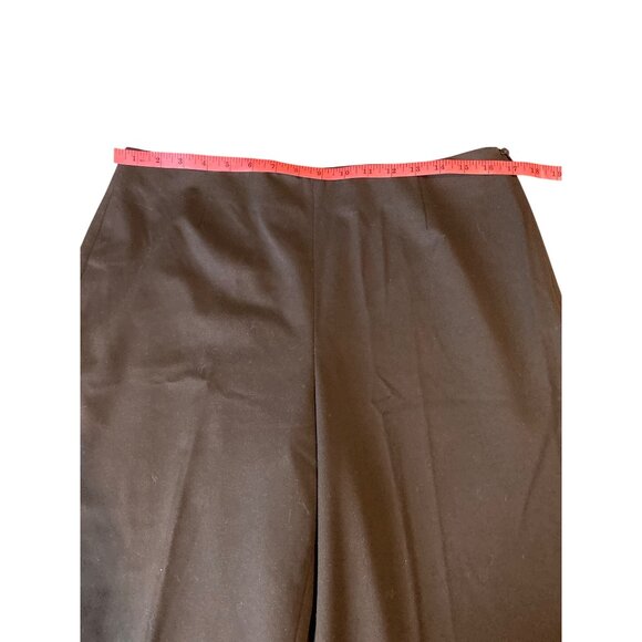 Talbots Womens Dress Pants Size 14 Black Stretch Wide-Leg Career Corpcore Casual - Picture 6 of 11